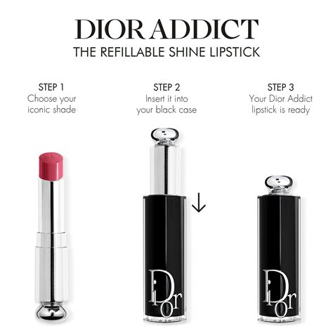 dior addict glanz finish|dior refillable lipstick.